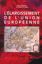 Couverture du livre « L'élargissement de l'Union Européenne » de Elisabeth Du Reau aux éditions Presses De La Sorbonne Nouvelle