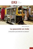 Couverture du livre « La pauvrete en inde » de Makouche-M aux éditions Editions Universitaires Europeennes