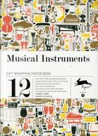 Couverture du livre « PAPIERS CADEAUX T.8 ; musical instruments ; grandes feuilles de papier cadeau de haute qualité » de  aux éditions Pepin