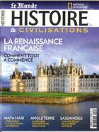Couverture du livre « Histoire & civilisations n 50 la renaissance francaise - mai 2019 » de  aux éditions Malesherbes