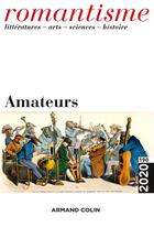 Couverture du livre « Romantisme n 190 4/2020 amateurs » de  aux éditions Armand Colin