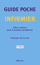 Couverture du livre « Guide poche infirmier, 5e ed. (5e édition) » de Christophe Prudhomme aux éditions Maloine