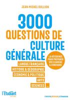 Couverture du livre « 3000 QCM de culture générale » de Jean-Michel Oullion aux éditions L'etudiant