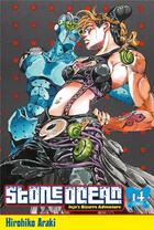 Couverture du livre « Jojo's bizarre adventure - saison 6 ; stone ocean Tome 14 » de Hirohiko Araki aux éditions Delcourt