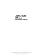 Couverture du livre « La politique fiscale ; à la recherche du compromis (2e édition) » de Pp Tremblay aux éditions Pu De Quebec