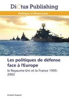 Couverture du livre « Les politiques de defense face a l'europe » de Sheppard-E aux éditions Dictus