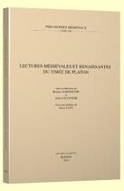 Couverture du livre « Lectures médiévales et renaissantes du Timée de Platon » de  aux éditions Peeters