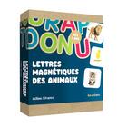 Couverture du livre « Coffret lettres magnétiques animaux » de Celine Alvarez aux éditions Les Arenes