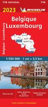 Couverture du livre « Belgique, luxembourg 2023 » de Collectif Michelin aux éditions Michelin