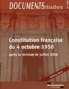 Couverture du livre « Constitution francaise du 4 octobre 1958 » de  aux éditions Documentation Francaise