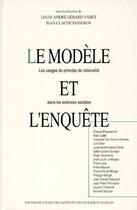 Couverture du livre « Le modèle et l'enquête » de  aux éditions Ehess