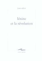 Couverture du livre « Lenine et la revolution » de Jean Salem aux éditions Encre Marine