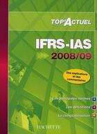 Couverture du livre « Top'actuel ; IFRS-IAS (édition 2008/2009) » de  aux éditions Hachette Education