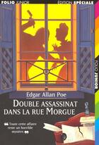 Couverture du livre « Double assassinat dans la rue morgue / la lettre volee » de Edgar Allan Poe aux éditions Gallimard-jeunesse