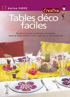 Couverture du livre « Tables déco faciles » de Karine Poppe aux éditions Mango
