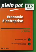 Couverture du livre « Économie d'entreprise ; bts tertiaires » de M Darbelet aux éditions Foucher