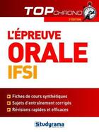 Couverture du livre « L'épreuve orale ifsi (3e edition) » de Annabelle Guillemard aux éditions Studyrama
