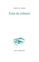 Couverture du livre « Éclat du solitaire » de Christian Bobin aux éditions Fata Morgana