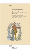 Couverture du livre « Tempéraments : traités sur la composition des corps » de Vincent Barras et Terpsichore Birchler aux éditions Georg
