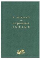 Couverture du livre « Le journal intime » de Alain Girard aux éditions Puf