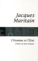 Couverture du livre « L'homme et l'état » de Jacques Maritain aux éditions Desclee De Brouwer