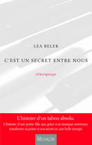 Couverture du livre « C'est un secret entre nous » de Lea Belek aux éditions Michalon