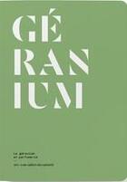 Couverture du livre « Le geranium en parfumerie » de Le Collectif Nez aux éditions Nez Editions
