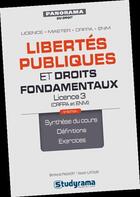 Couverture du livre « Libertés publiques et droits fondamentaux » de Bertrand Pauvert et Xavier Latour aux éditions Studyrama