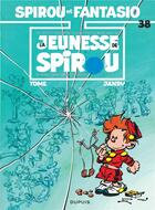 Couverture du livre « Spirou et Fantasio Tome 38 : la jeunesse de Spirou » de Tome et Janry aux éditions Dupuis