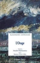 Couverture du livre « L'orage » de Alexandre Ostrovski aux éditions Solitaires Intempestifs