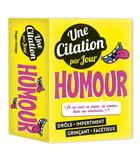 Couverture du livre « Une citation d'humour par jour (édition 2018) » de  aux éditions Hugo Image