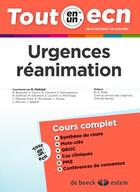 Couverture du livre « Urgences-réanimation ; cours complet » de Renaud Clairand aux éditions Estem