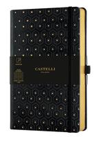 Couverture du livre « Carnet copper and gold grand format ligne honeycomb gold » de Castelli aux éditions Castelli Milano