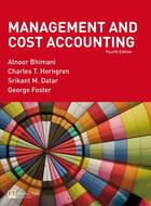 Couverture du livre « Management and cost accounting (4e édition) » de Charles Horngren et Alnoor Bhimani et Srikant Datar et George Foster aux éditions Pearson