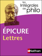 Couverture du livre « Epicure ; lettres » de Denis Huisman aux éditions Nathan