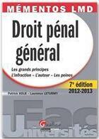 Couverture du livre « Droit pénal général (7e édition) » de Laurence Leturmy et Patrick Kolb aux éditions Gualino Editeur