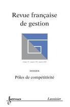 Couverture du livre « Poles de competitivite revue francaise de gestion vol 35 n 190 janvier 2009 » de  aux éditions Hermes Science Publications