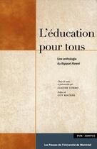 Couverture du livre « L'éducation pour tous ; une anthologie du rapport Parent » de Claude Corbo aux éditions Pu De Montreal