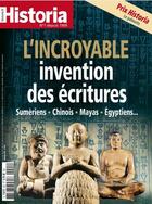 Couverture du livre « Historia n 901 - l'incroyable invention des ecritures - janvier 2022 » de  aux éditions L'histoire