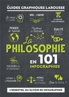 Couverture du livre « Les guides graphiques Larousse : la philosophie en 101 infographies » de  aux éditions Larousse