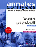 Couverture du livre « Conseiller socio-éducatif » de  aux éditions Documentation Francaise