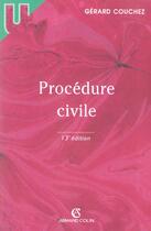 Couverture du livre « Procedure Civile » de Gerard Couchez aux éditions Armand Colin