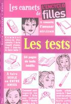 Couverture du livre « Les carnets de l'encyclo des filles ; les tests » de  aux éditions Plon