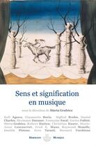 Couverture du livre « Sens et signification en musique » de Marta Grabocz aux éditions Hermann