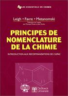 Couverture du livre « Principes de nomenclature de la chimie » de Leigh aux éditions De Boeck Superieur