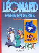 Couverture du livre « Léonard T.13 ; génie en herbe » de Bob De Groot et Turk aux éditions Lombard