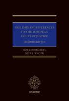 Couverture du livre « Preliminary References to the European Court of Justice » de Niels Fenger aux éditions Oup Oxford