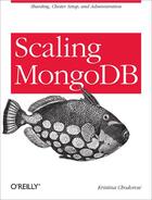 Couverture du livre « Scaling MongoDB » de Kristina Chodorow aux éditions O Reilly