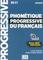 Couverture du livre « Phonetique progressive du francais - avance - nouvelle couverture » de Charliac Lucile aux éditions Cle International