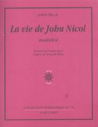 Couverture du livre « La vie de john nicol matelot » de Nicol/Grant/White aux éditions Corti